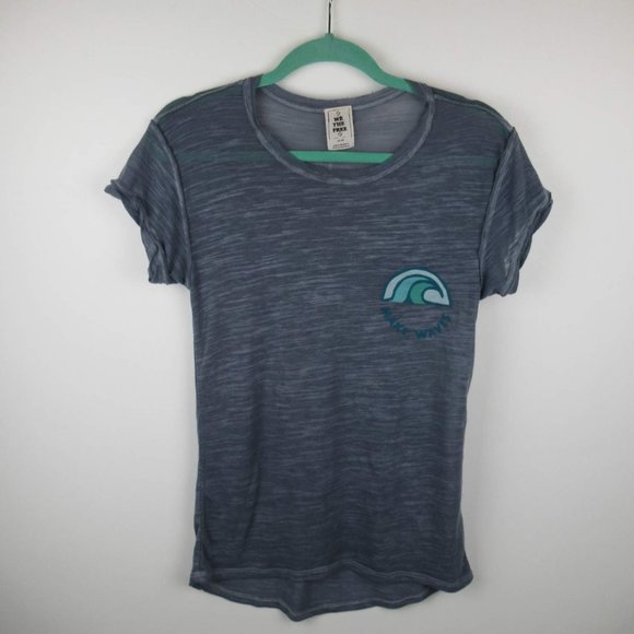 We The Free Tops - Free People We The Free Make Waves Short Sleeve Burnout Tee sz XS